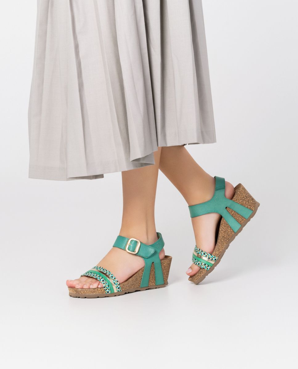 Keilsandalette CADIZ-306 grün