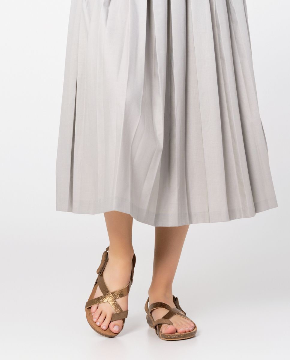 Flache Sandale IBIZA-718 braun