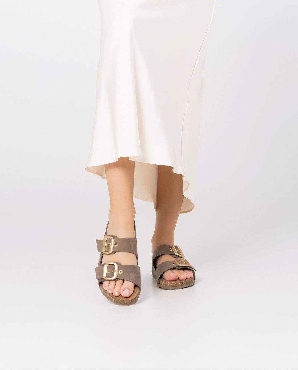 Flache Sandale JERBA-136 braun