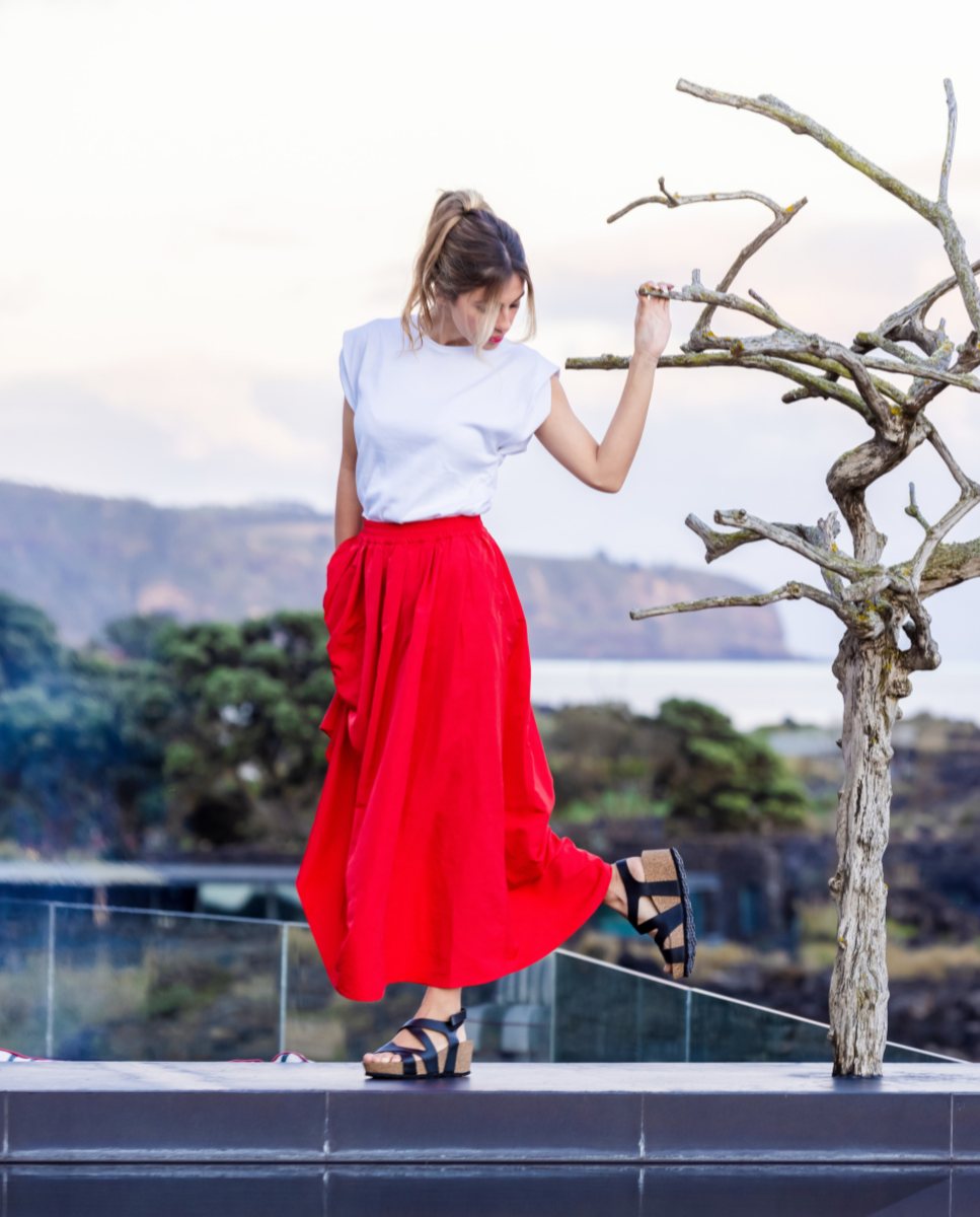 Sandale à semelle compensée BARI-303 noir