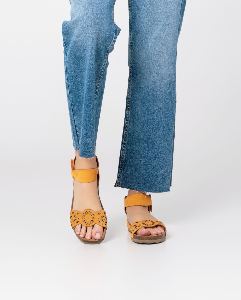 Flat sandal VILLA-086 orange