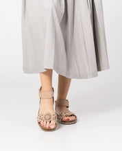 Flat sandal VILLA-086 brown