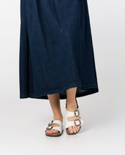 Flache Sandale GRANADA-700 weiß