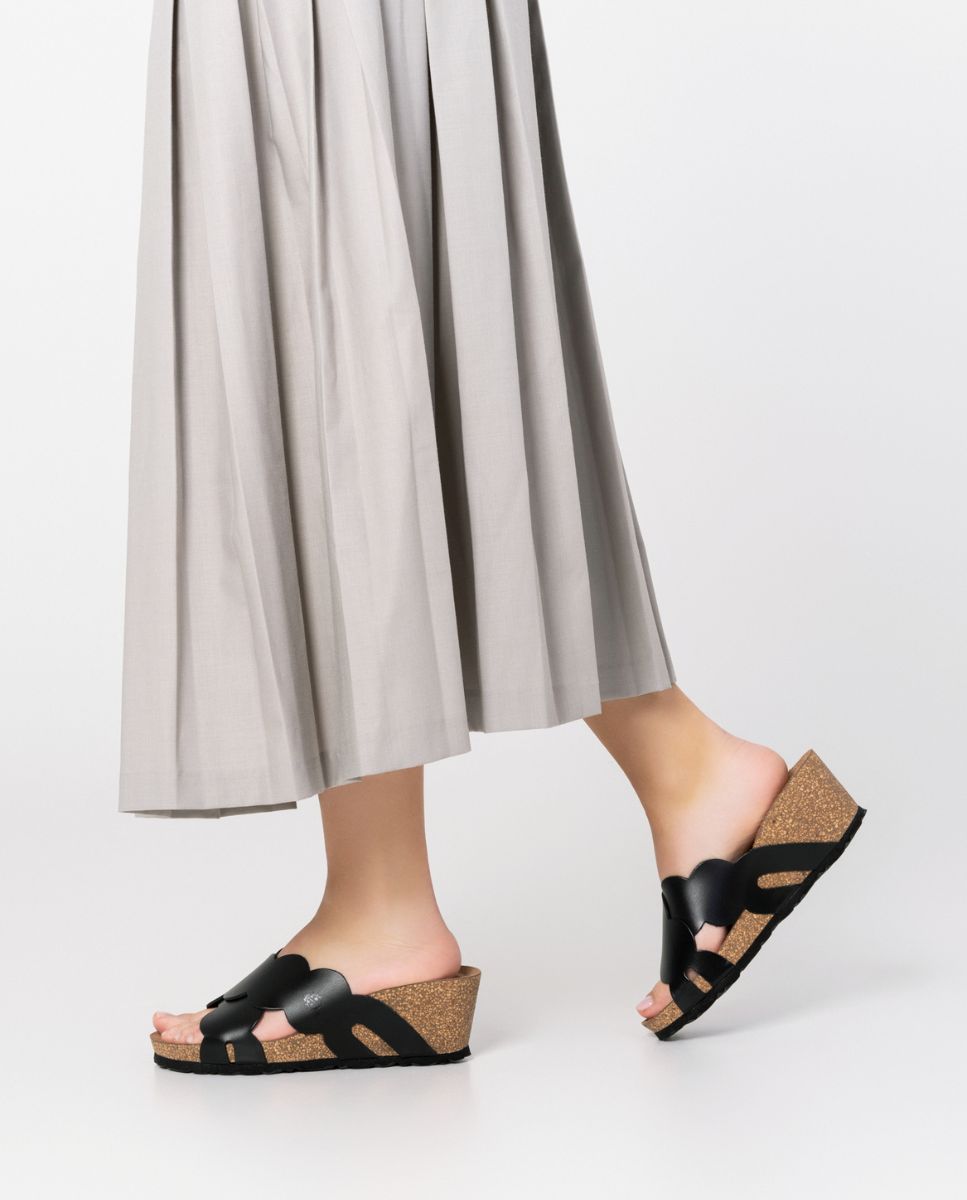 Sandalia cuña Cadiz 300 negro