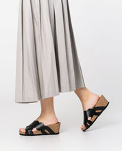 Sandalia cuña Cadiz 300 negro