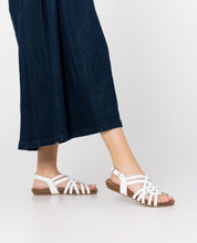 Flache Sandale IBIZA-175 weiß