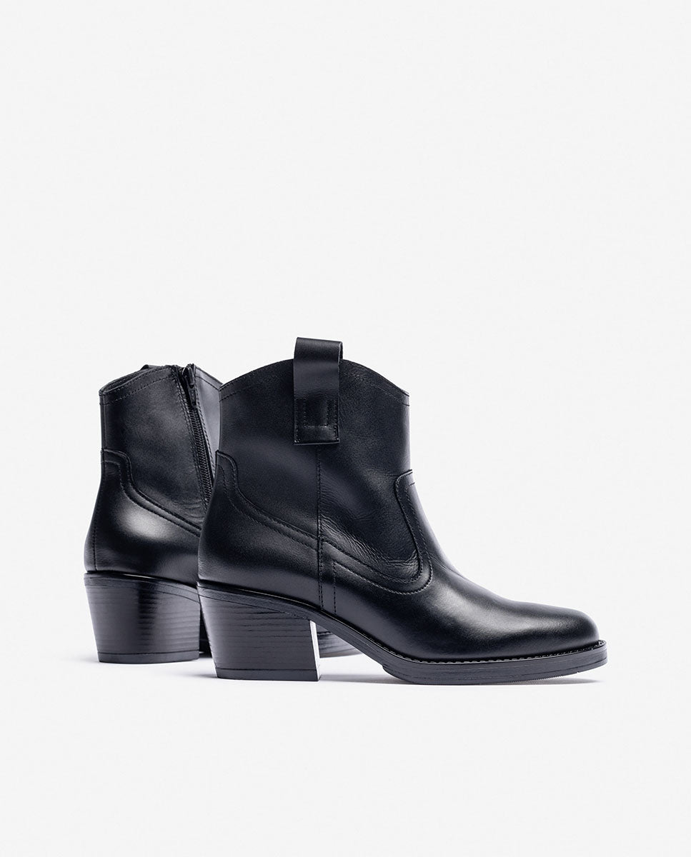 Bottine à talon BRAVA-002 noir