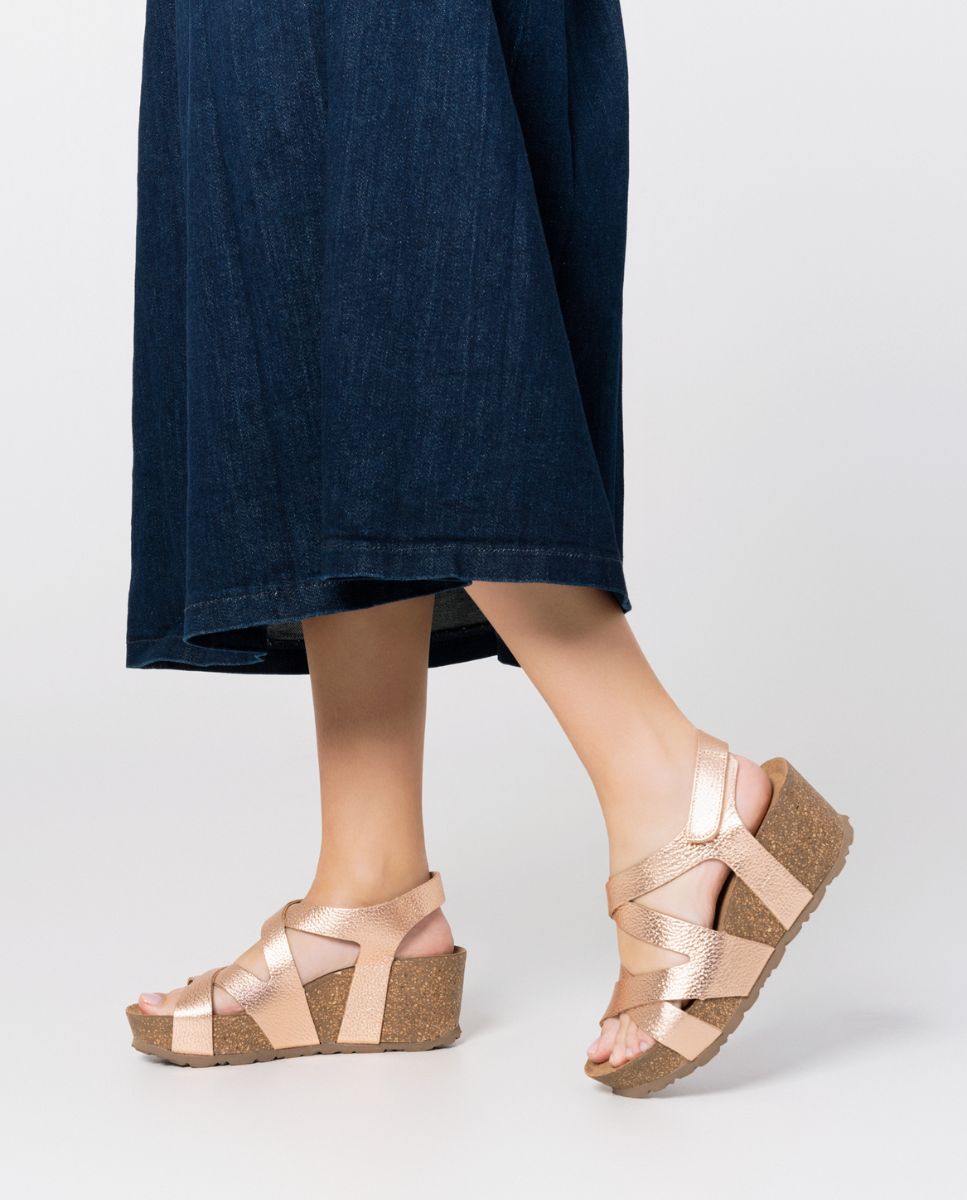 Wedge sandal BARI-303 pink