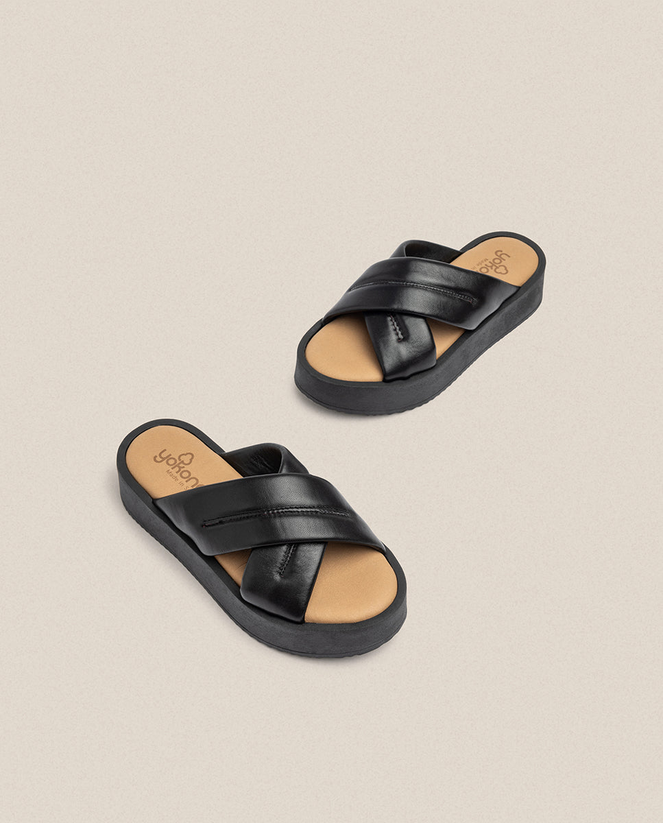 Sandale à plateforme CARMEN-004 noir