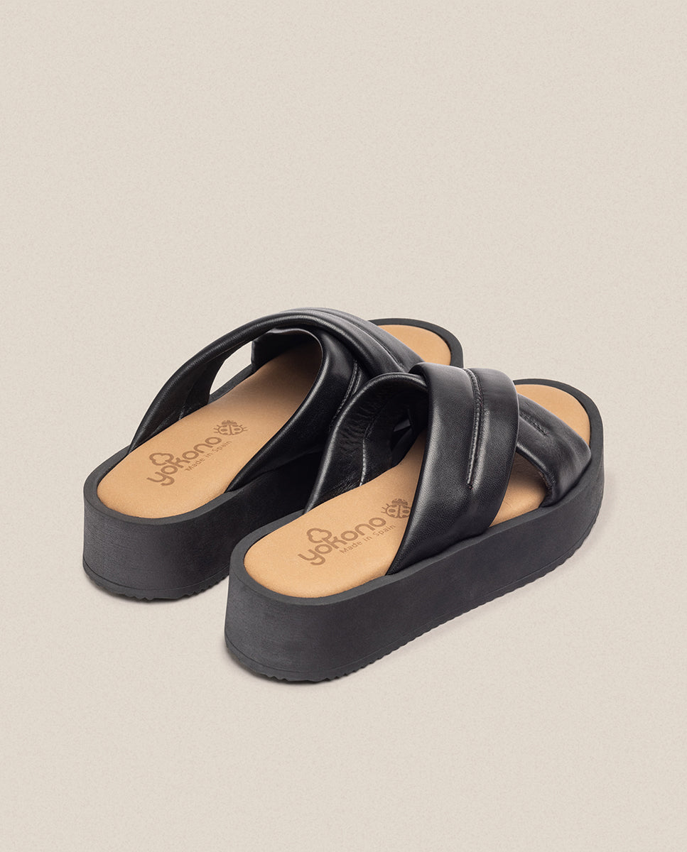 Sandale à plateforme CARMEN-004 noir
