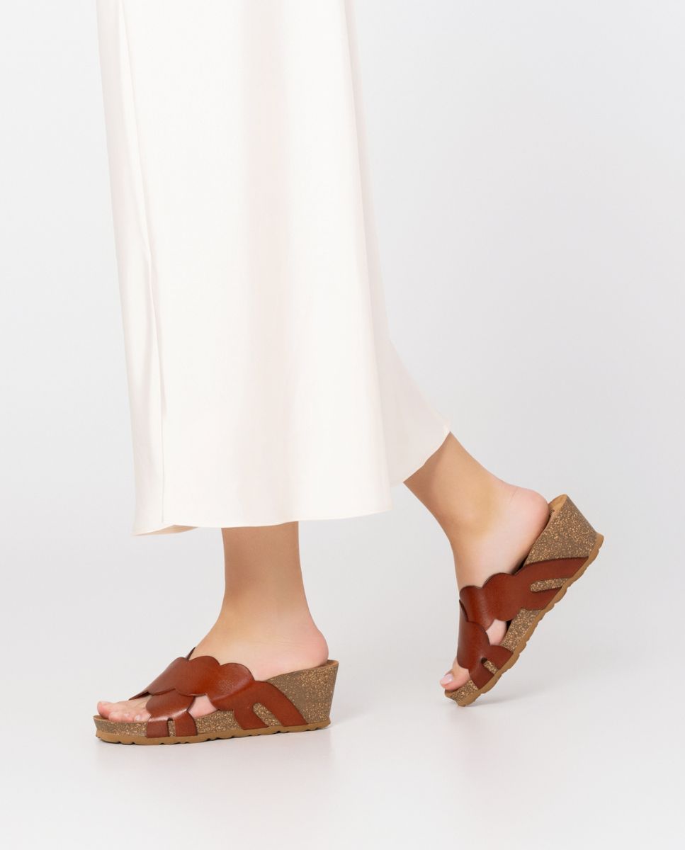 Keilsandale CADIZ-300 braun