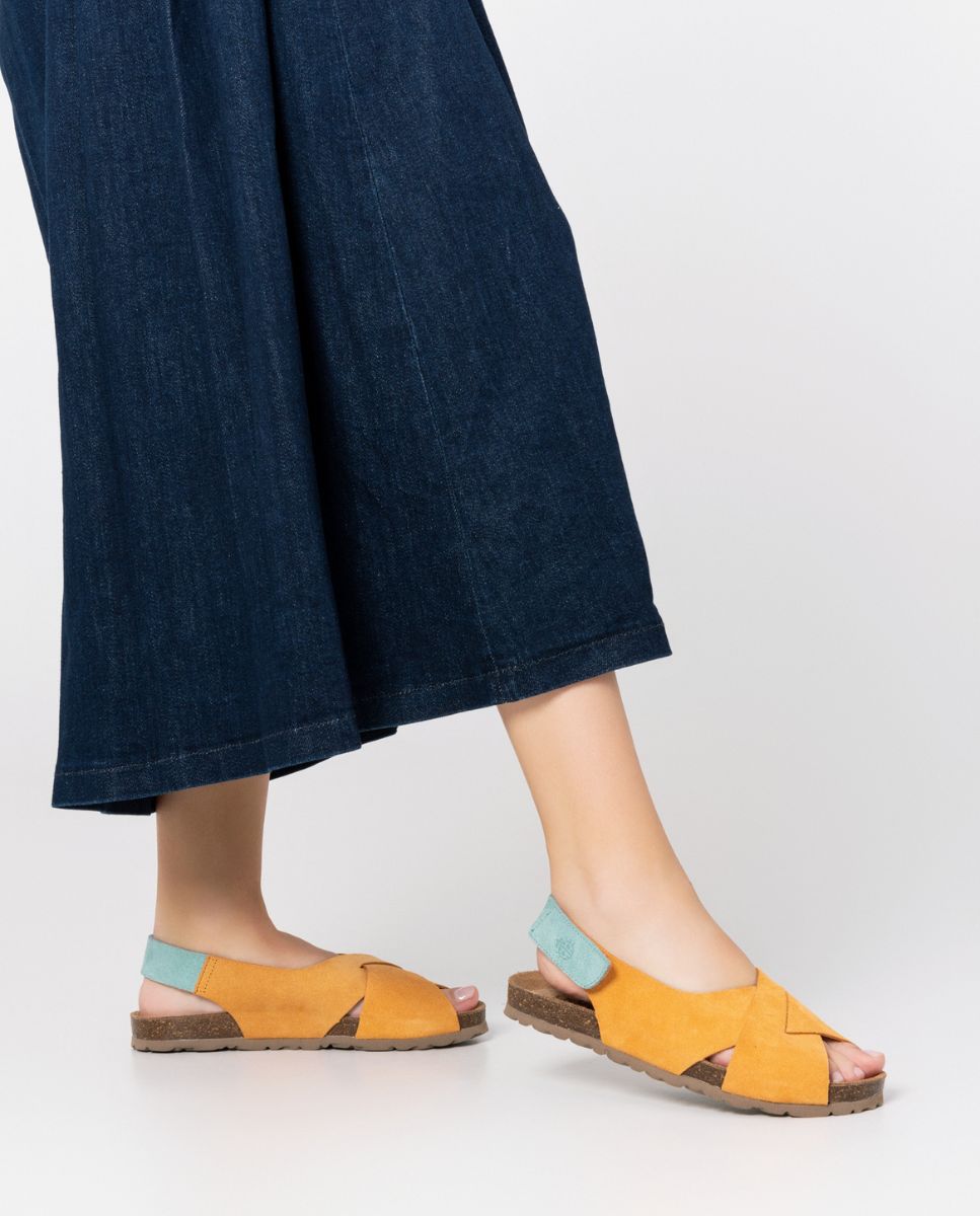 Sandalia plana Villa 175 naranja