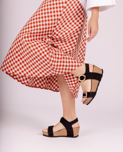 Keilsandale BARI-255 Schwarz