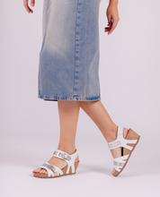 Sandalia de cuña CADIZ-254 blanco