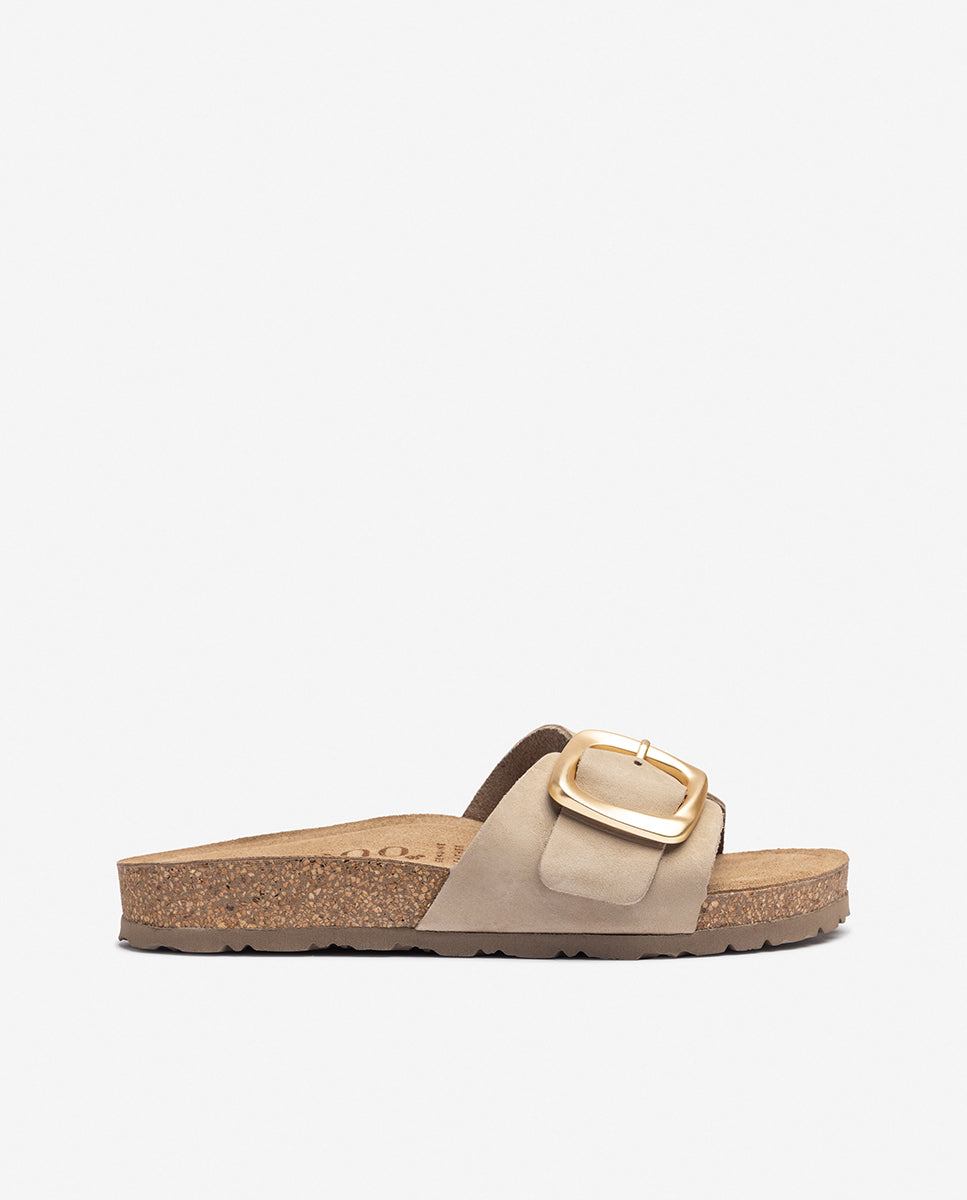 Flat sandal JERBA-114 beige