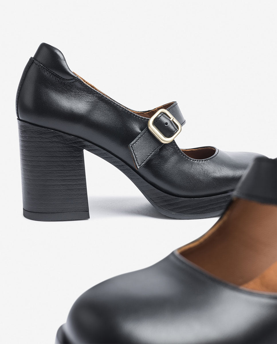 Schuh mit Obertail KOLIN-10 Schwarz