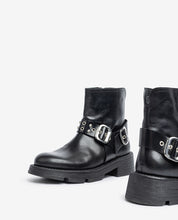 Bottine plate ELZE-008 noir