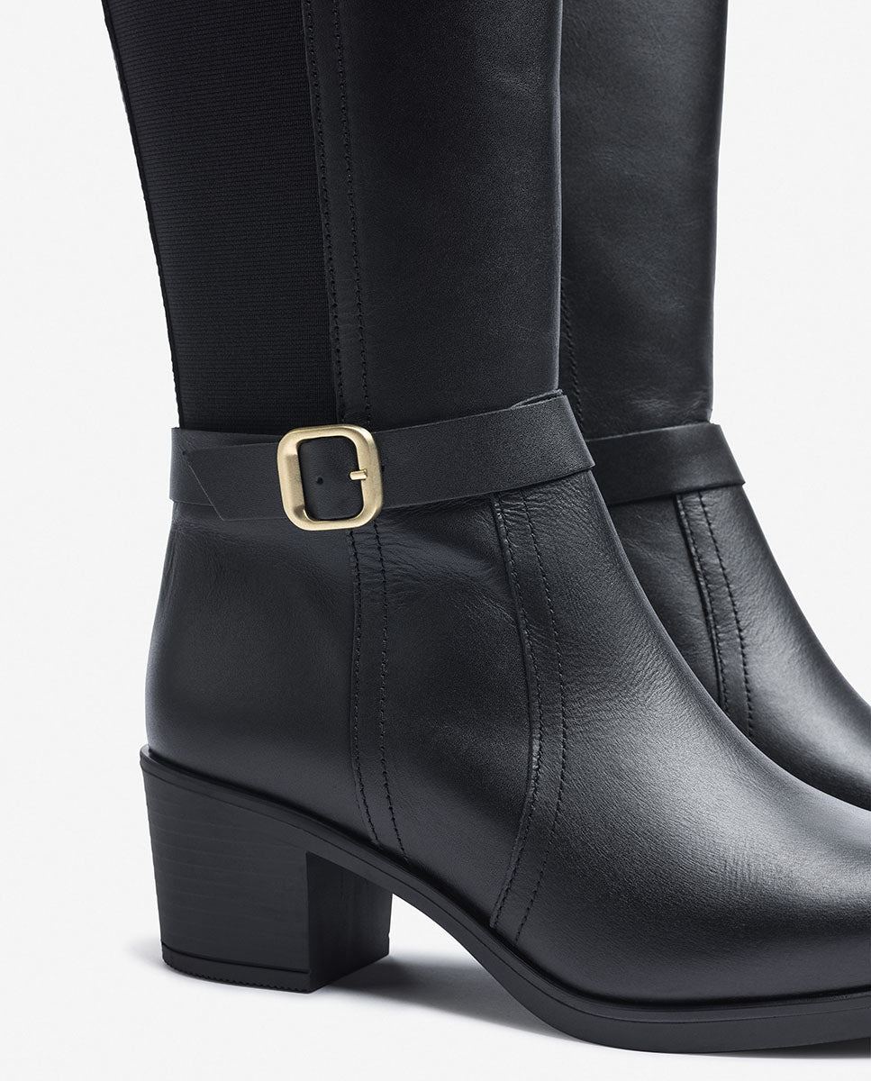 Bota de tacón LILLE-015 negro