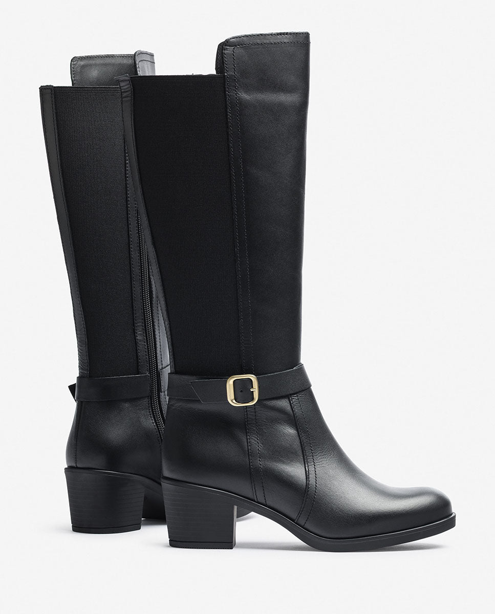 Bota de tacón LILLE-015 negro