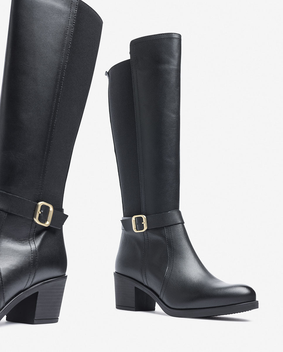 Bota de tacón LILLE-015 negro