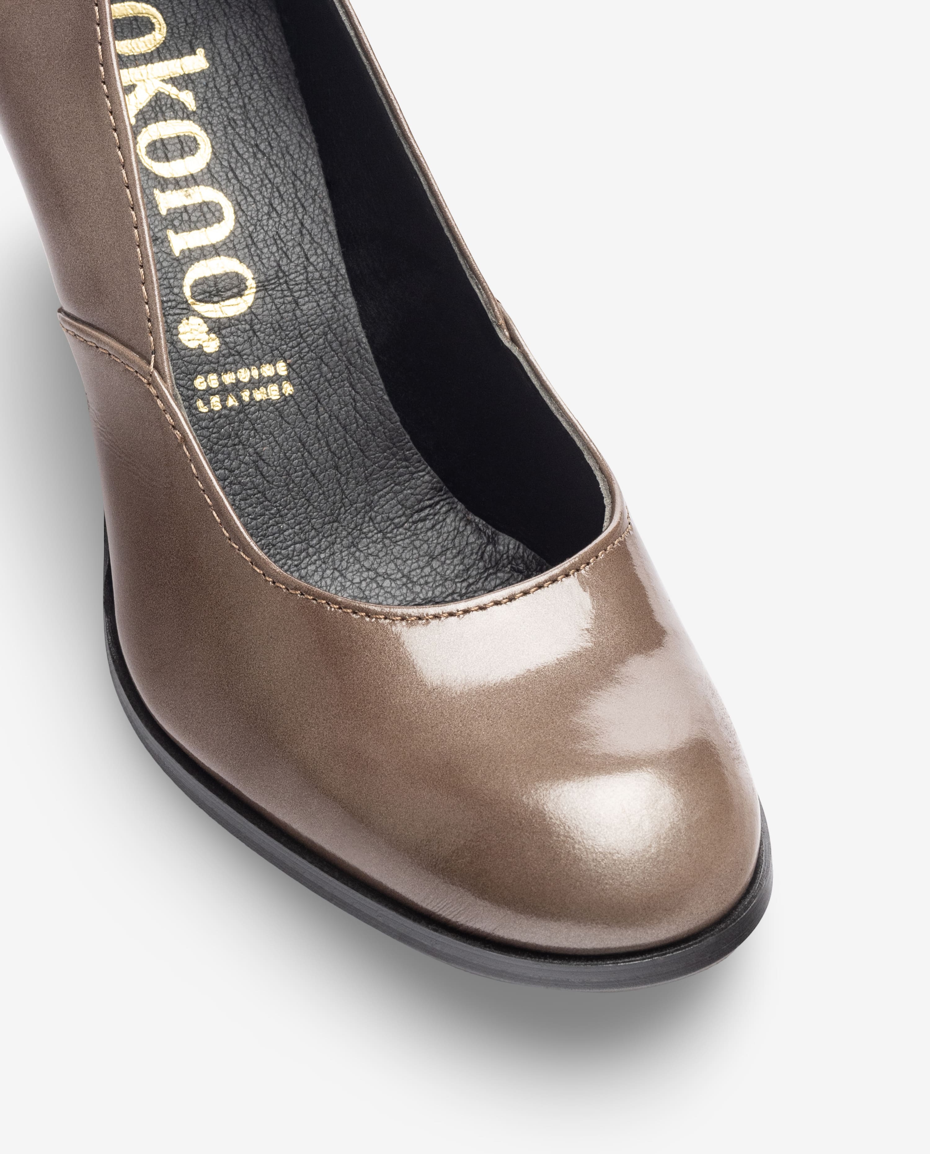 Schuh mit Oberteil LOIR-001 Braun