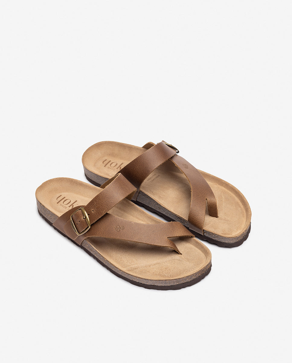 Macam 203 beige flat sandal