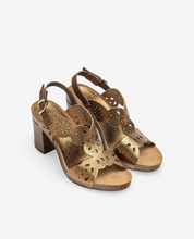 Ponza 006 brown heeled sandal
