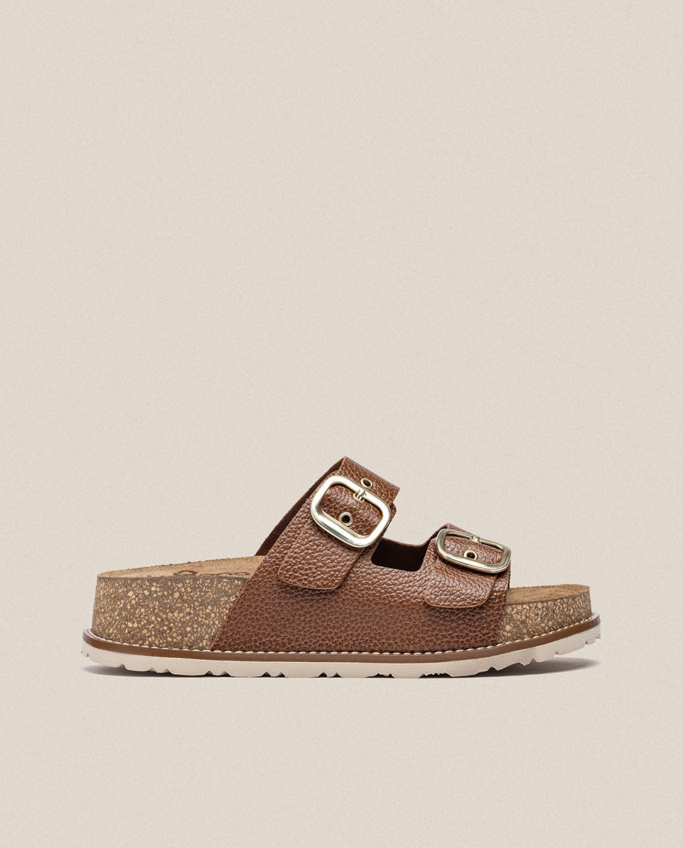 Platform sandal Oca 013 BROWN- Yokon – Yokono