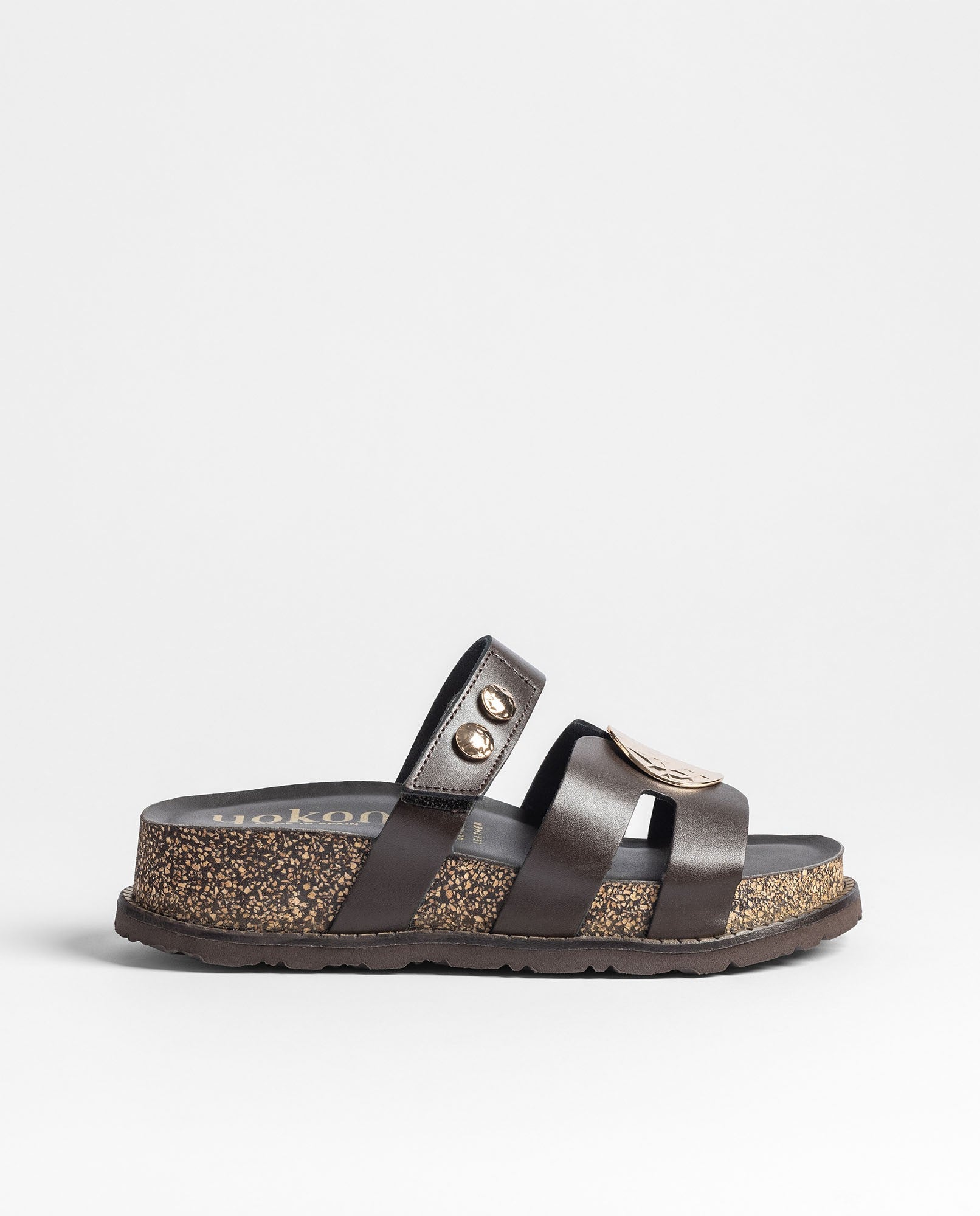 Platform sandal ALI-261 dark brown – Yokono