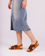 Sandalia plana VILLA-251 leopardo