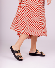 Flat sandal MORENA-313 black