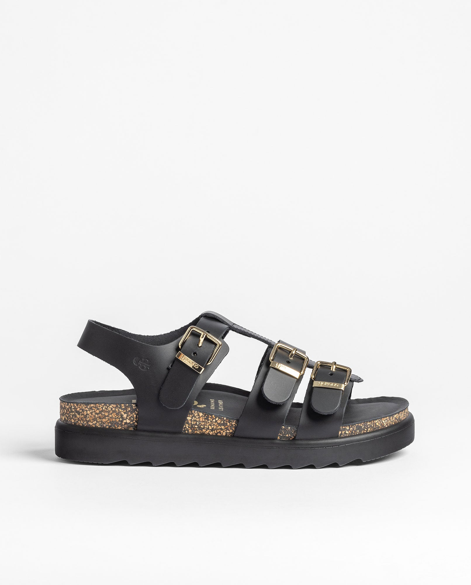 Platform sandal Tunez 114 BLACK- Yokono