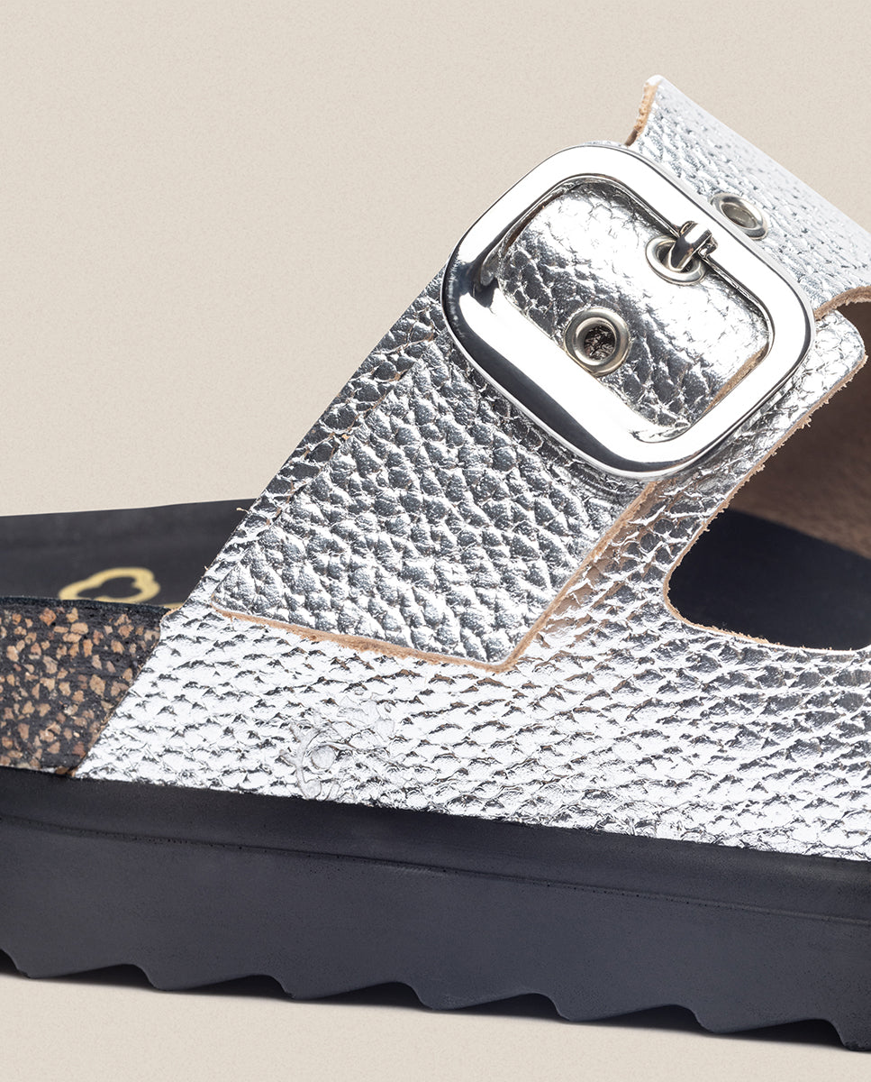 Plateau-Sandale TUNEZ-130 silber