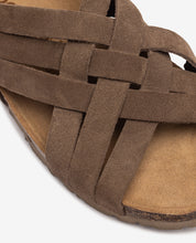 Sandalia plana VILLA-251 marrón