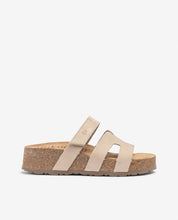 Sandalo con zeppa WIWI-125 beige