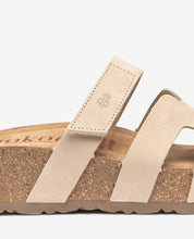 Sandalo con zeppa WIWI-125 beige