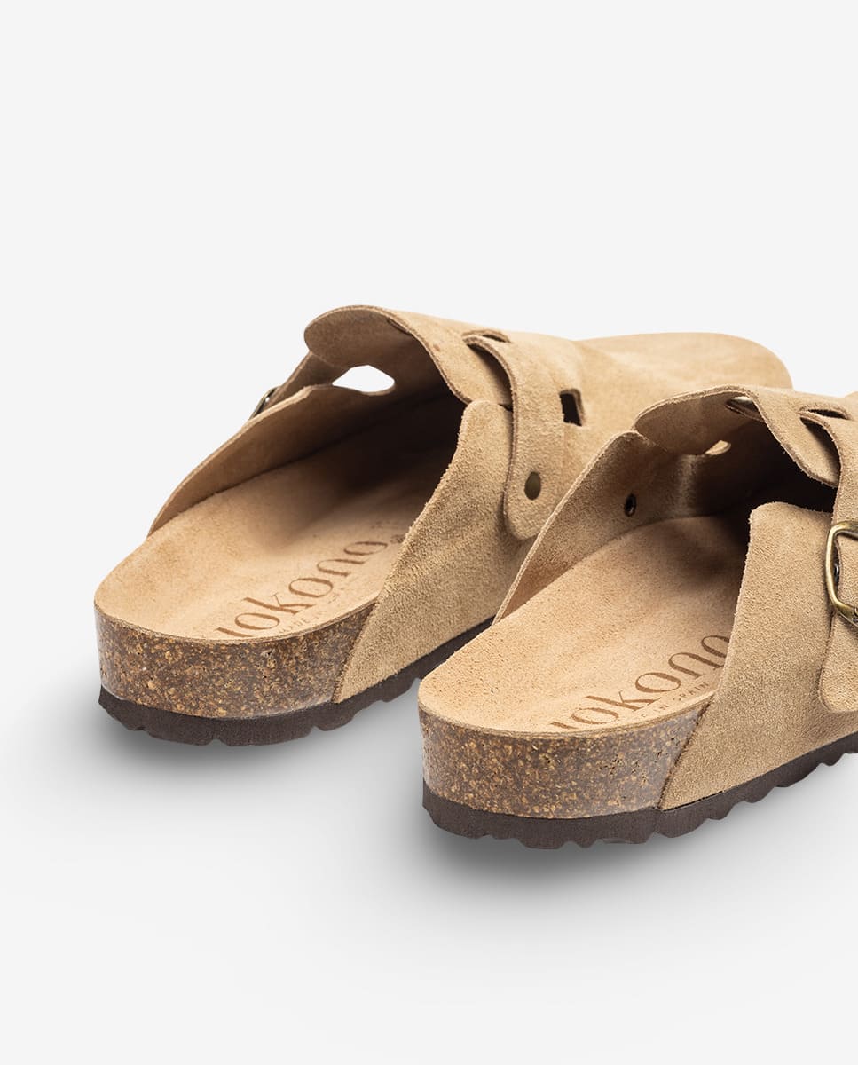 Flacher Schuh  ZUECO-559 beige