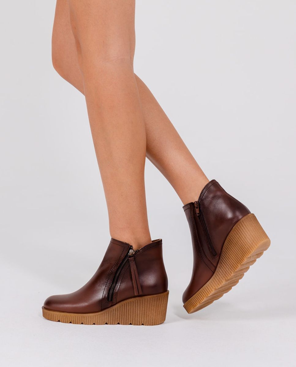 Wedge ankle boot MADONA-007 brown