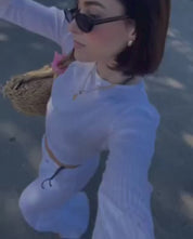 Flache Sandale JERBA-136 braun