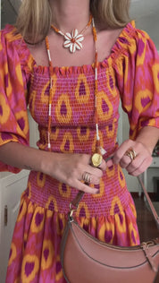 Flache Sandale GRANADA-704 orange