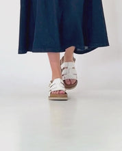 Sandalia de plataforma Oca 007 blanco