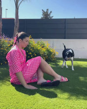 Sandalia plana Morena 004 rosa