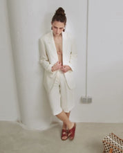 Flat sandal JERBA-143 brown