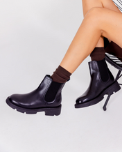 Flat ankle boot ELZE-001 black 