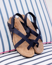 Flache Sandale JERBA-718 schwarz