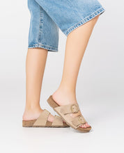 Flache Sandale JERBA-136 beige