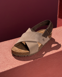 Flache Sandale JERBA-134 beige