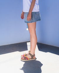 Arena 001 pink flat sandal