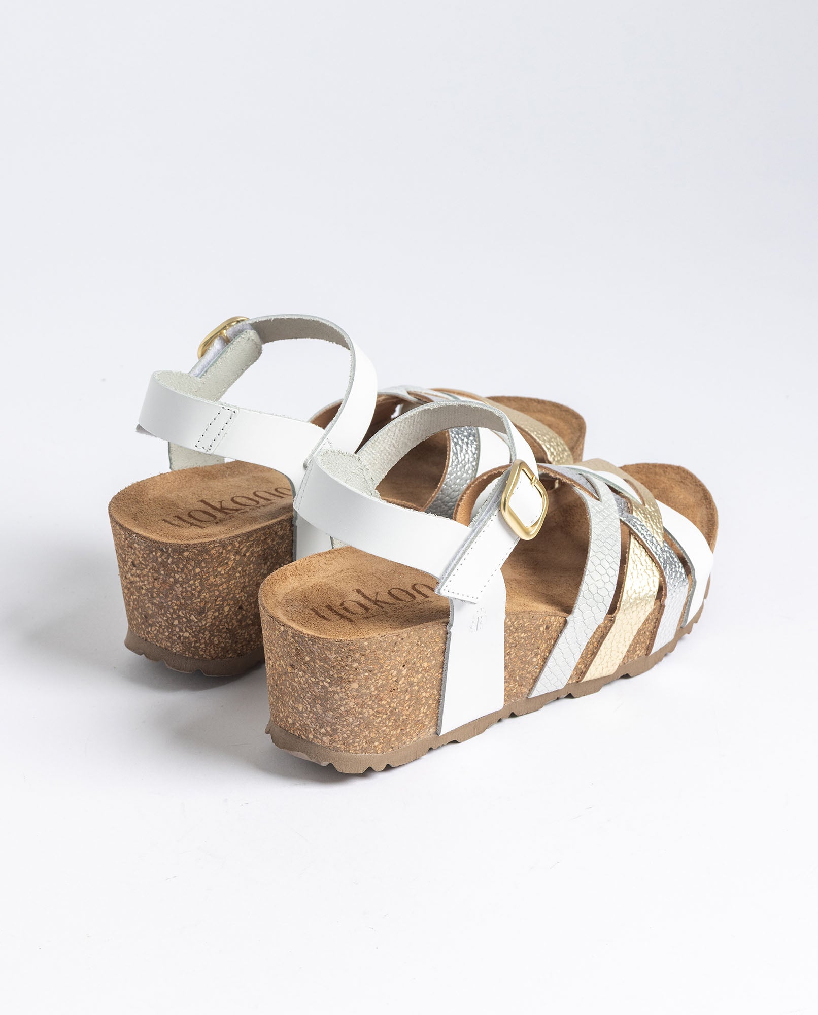 Sandalia cuña BARI-264 dorado