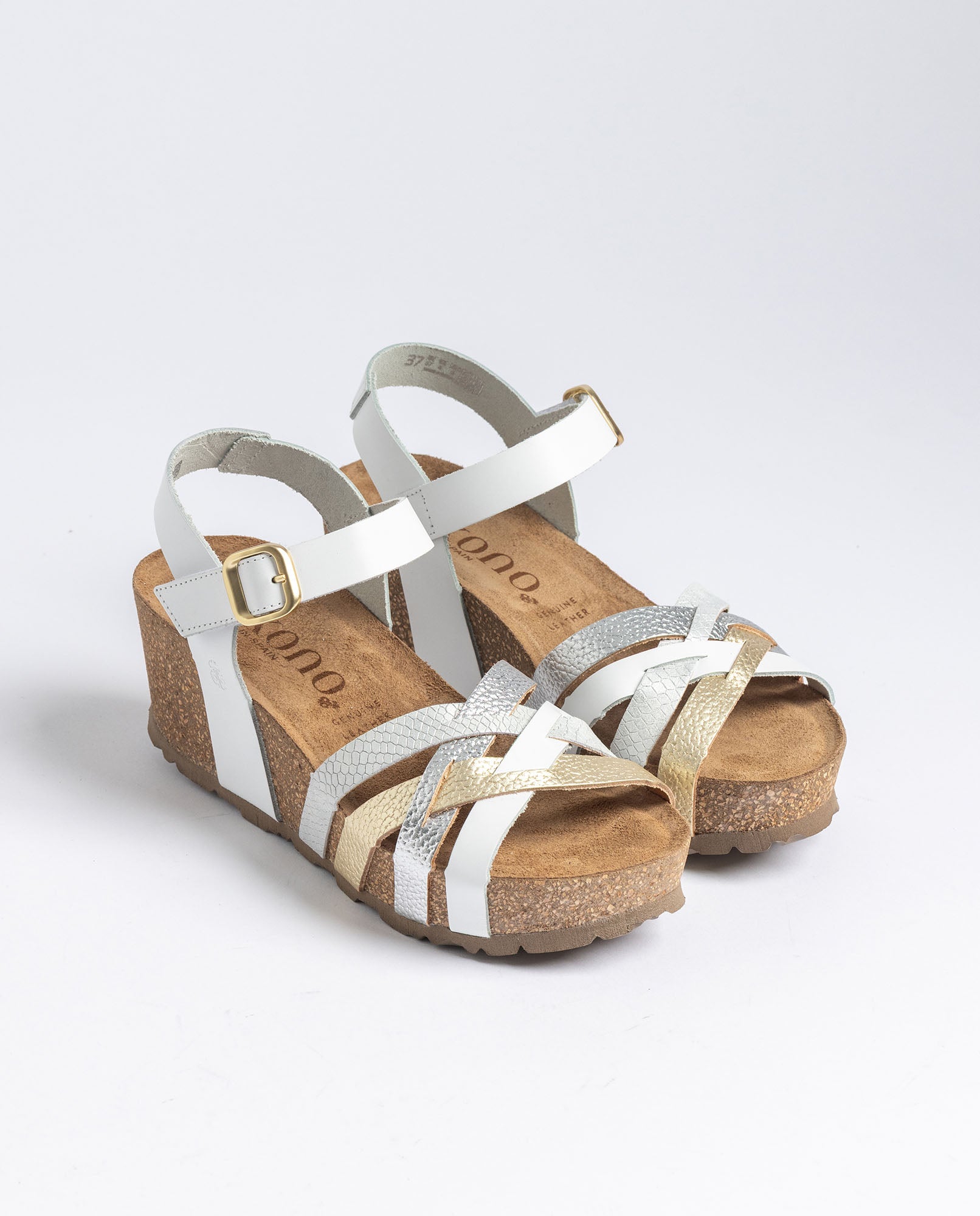 Sandalia cuña BARI-264 dorado